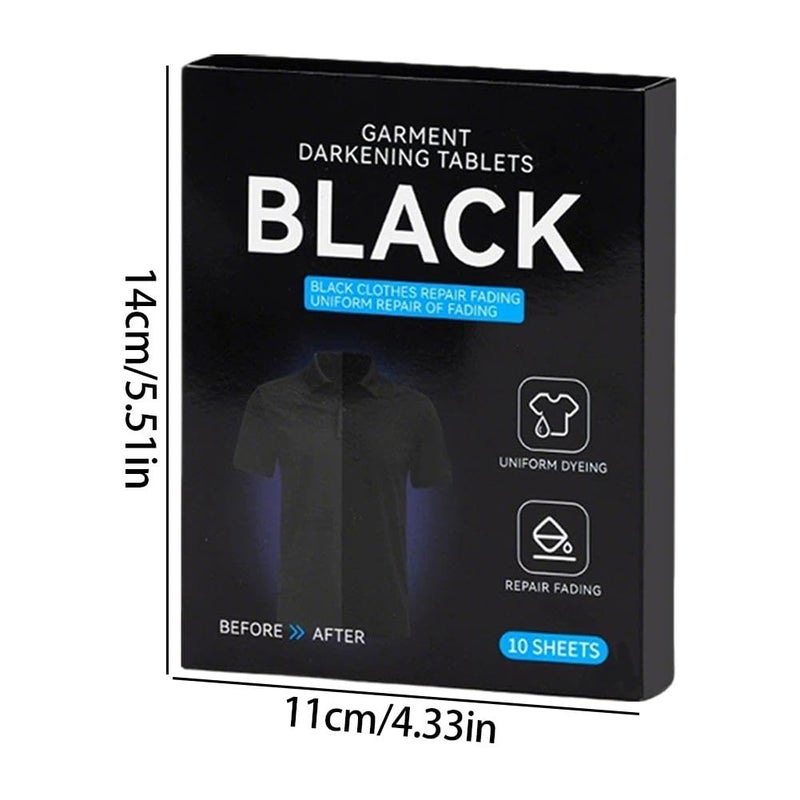 أوراق سواد الغسيل الأسود عبوة 24 قطعة منشط لون القماش للملابس الجينز تي شيرت - Image 5