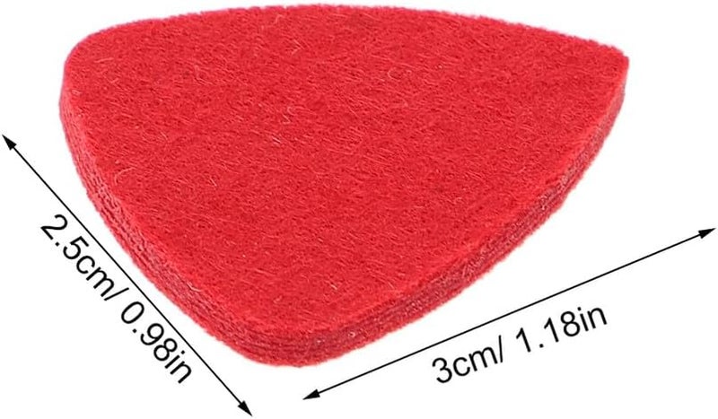 Totority 20pcs Wool Felt Guitar Picks Set for Acoustic Ukulele Bass – Colorful Black Gray Red Purple Plectrums – Stringed Instrument Accessories for Practice and Performance - Image 2