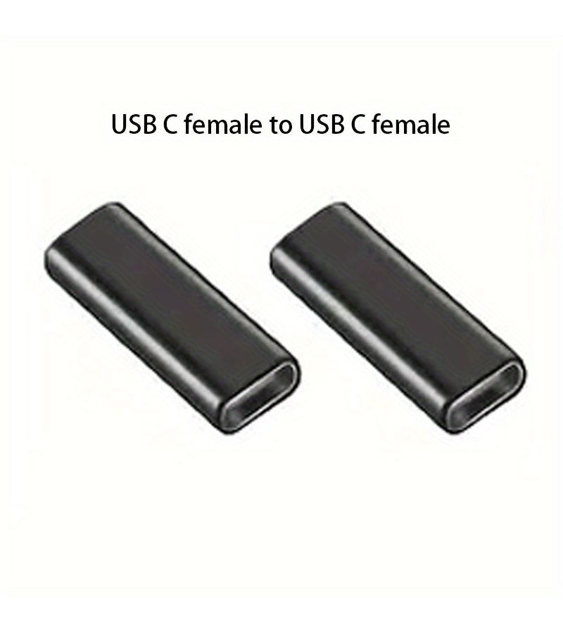 موصل من نوع أنثى C إلى ذكر USB (أنثى-أنثى-أنثى-ذكر-ذكر) زوج من المحولات. - Image 4