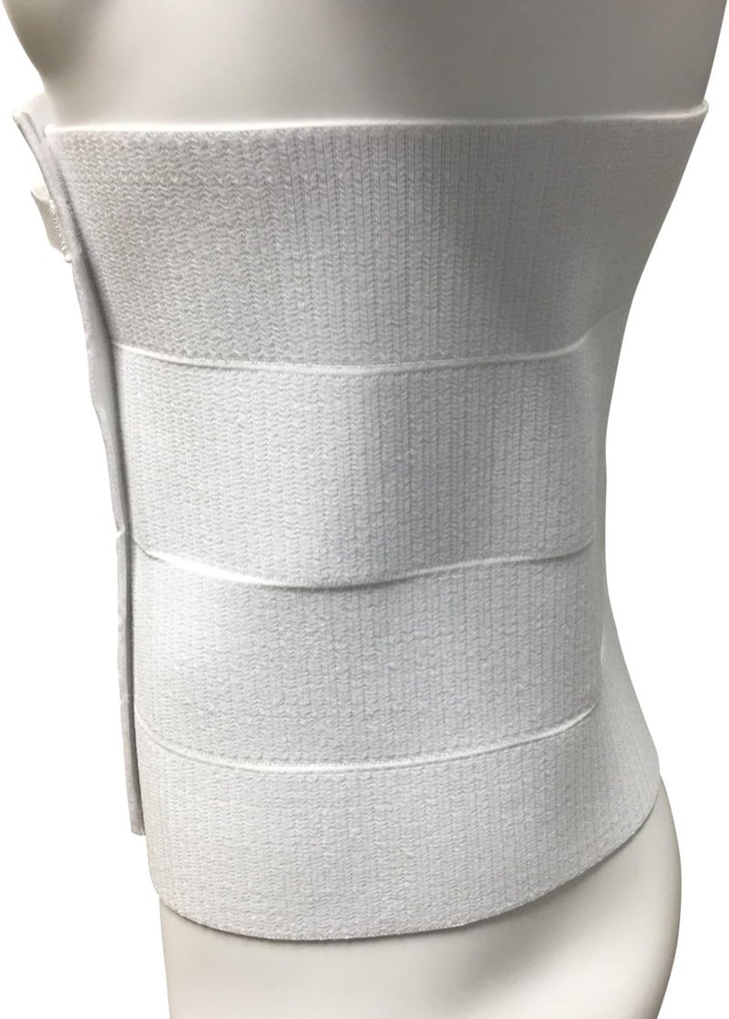 OTC Abdominal Binder Chest Support Brace Rib Fracture Unisex FourPanel White Medium - Image 4