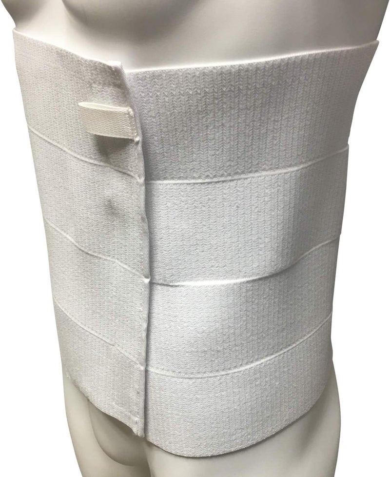 OTC Abdominal Binder Chest Support Brace Rib Fracture Unisex FourPanel White Medium - Image 5