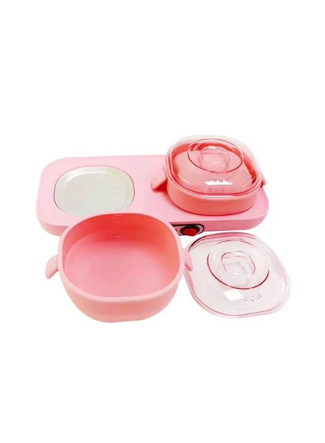Mini Double Silicone Pot Wax Warmer Machine Pink SM8008A - Image 3