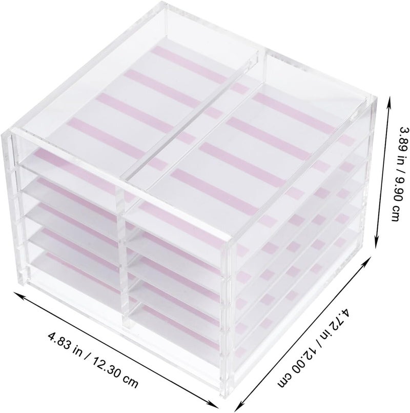Acrylic 10-layer Large Capacity Fake Nail Storage Box Wearable Nail Art Organizer Container Manicure Display Case for Salon and Home Use - Image 2