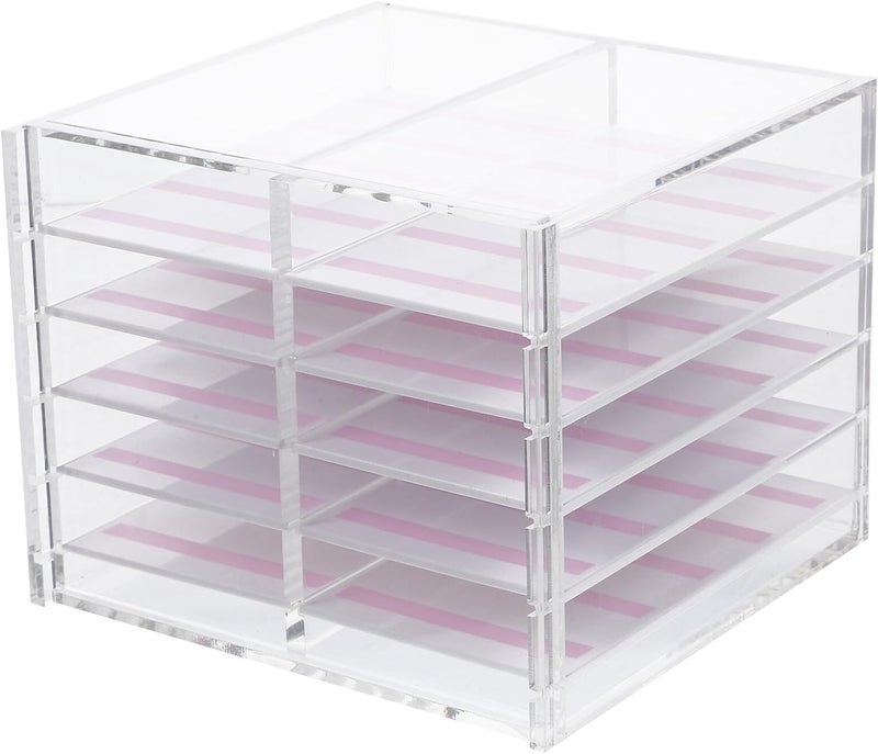 Acrylic 10-layer Large Capacity Fake Nail Storage Box Wearable Nail Art Organizer Container Manicure Display Case for Salon and Home Use - Image 1