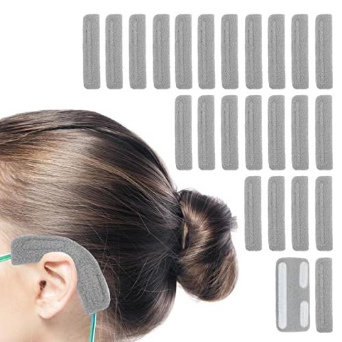 NATAKU 24Pcs Nasal Cannula Ear Cushions, Oxygen Comfort Ear Pads, Oxygen Tubing Cover for Oxygen Users, Oxygen Supplies & Accessories Cannula to Help Relieve Ear Pain And Prevent Cheek Indentation Discomfort - Image 1