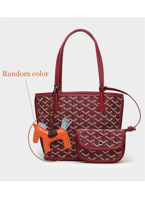 Printed Shopper Small Tote Blue Pendants Random