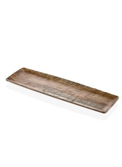 KULSAN rectangle melamine platter size 53 cm wooden color 