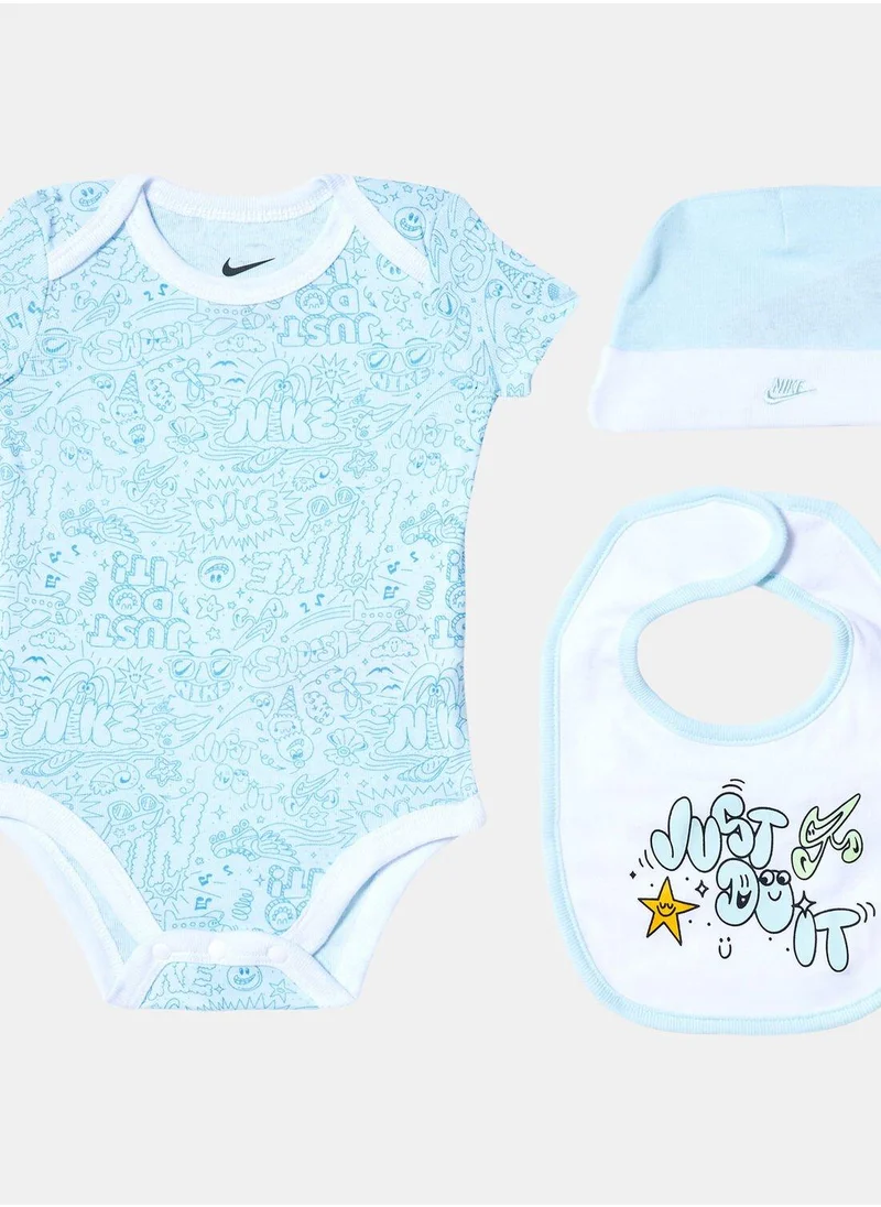 Nike Kids' Adventure Doodle Bodysuit Box 3-Piece Set