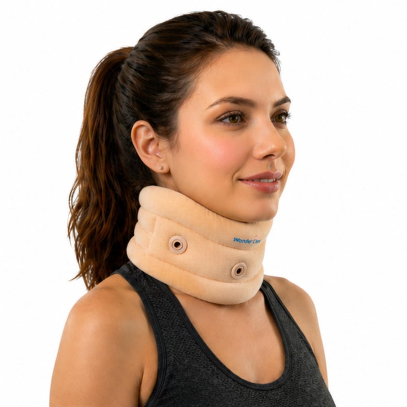 Wonder Care Neck Brace for Sleeping Cervical Collar Adjustable Neck Support Brace Relief Cervical Spine Pressure Ideal for Travel Office Workers Neck Injury Recovery Small - Image 2
