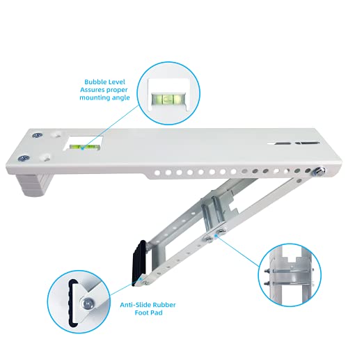 Homydom Window Air Conditioner Support Bracket Light Duty, Up to 85 lbs,Fits for 5K-10K btu A/C Unit - Image 2