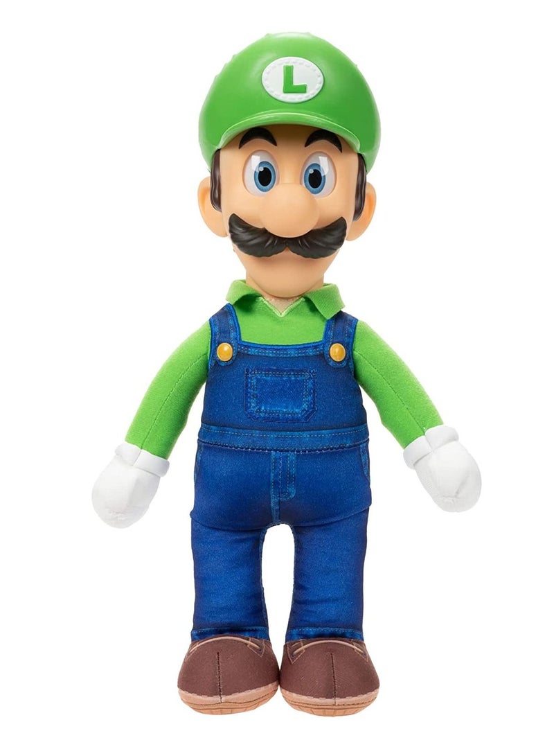 Jakks The Super Mario Bros. Movie Pose-able Luigi Plush 35cm - Image 2