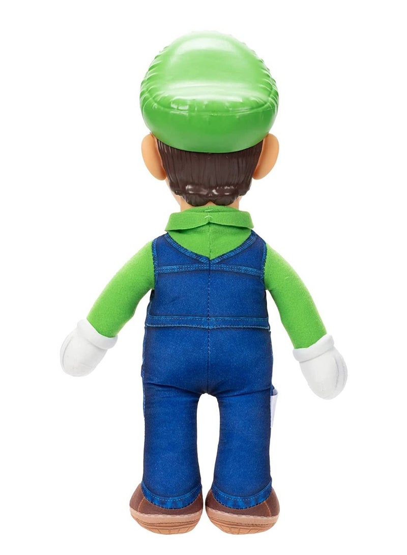 Jakks The Super Mario Bros. Movie Pose-able Luigi Plush 35cm - Image 3