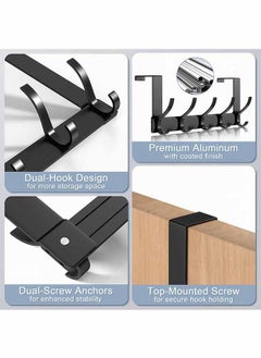 Door Hooks, Over Door Hanger, Space Aluminum, Non Perforated Bathroom Hooks, Bedroom Storage, Hanger Hooks, Wall Hanger Hooks, Black - pzsku/Z533EC3E7A2DD0E84E066Z/45/_/1733035894/c96f4d9a-365b-400a-97c6-91244163dce1