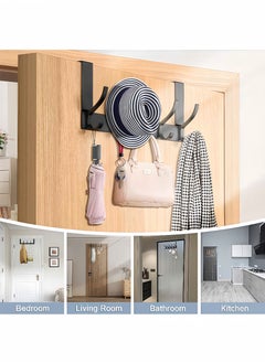 Door Hooks, Over Door Hanger, Space Aluminum, Non Perforated Bathroom Hooks, Bedroom Storage, Hanger Hooks, Wall Hanger Hooks, Black - pzsku/Z533EC3E7A2DD0E84E066Z/45/_/1733035913/bae022ce-c40b-4bda-bf38-9922e900d693