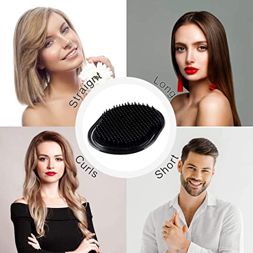Maple Hand Grip Round Combs (Finger Comb 6pc) | Pocket Hair Comb | Washing Comb | Shampoo Massage Comb Flat Brush | for Men and Women - Image 5