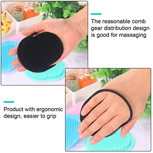 Maple Hand Grip Round Combs (Finger Comb 6pc) | Pocket Hair Comb | Washing Comb | Shampoo Massage Comb Flat Brush | for Men and Women - Image 4