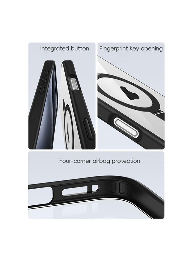 Zaboon Case For iPhone 13 High Transparency MagSafe Holder Phone Case - Image 2