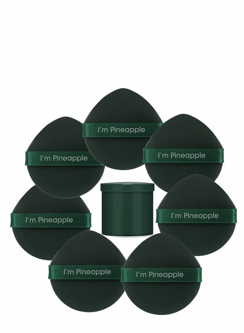 KASTWAVE 7Pcs Set Makeup Sponge, Drop Style Foundation Blending Sponge, Latex-free Air Cushion Makeup Powder Puff for Applying BB Cream, Liquid Cream, Powder, Concealer, Wet Dry Makeup Tool - Image 1