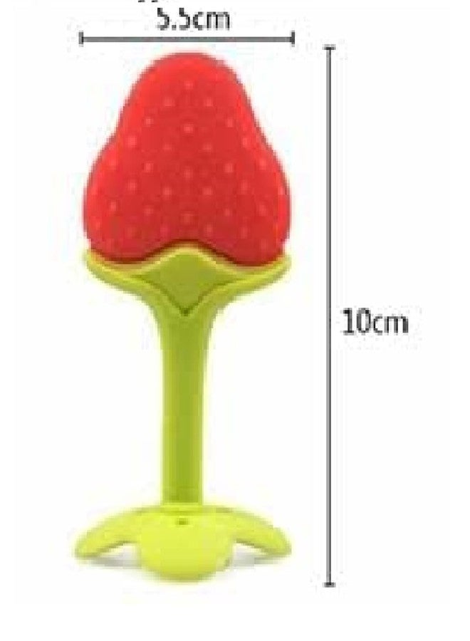 Chopchi Fruit Feeder,Teether & Feeding Spoon Bottle with Squeezy Food for 6 Month Above Baby (Pack of-3, Green Set) - Image 3