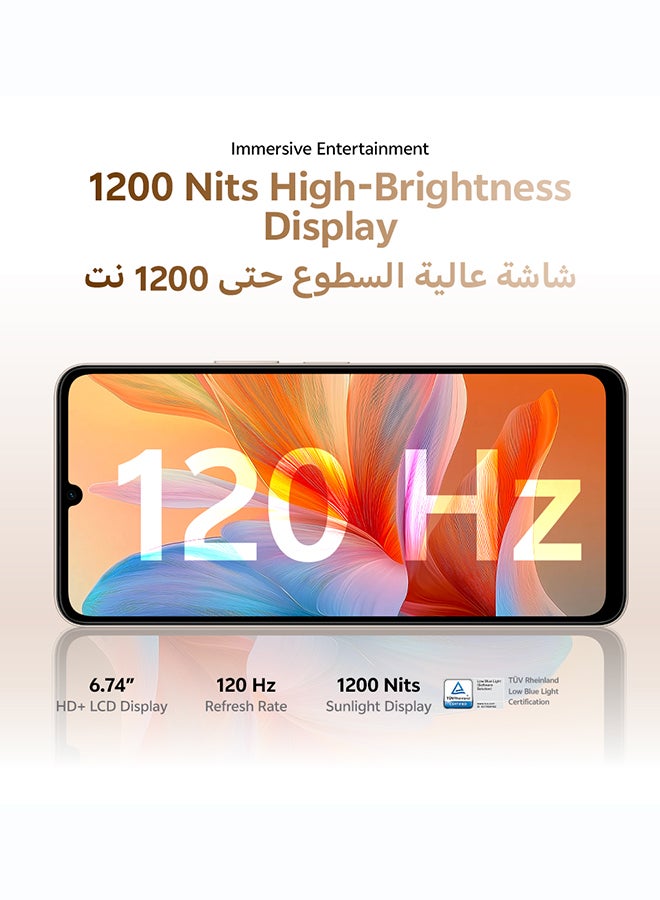 فيفو Y05 AI 4G Blue 4GB RAM 128GB With Exclusive TWS (Charger and Case Inside Phone Box)- Middle East Version - Image 4