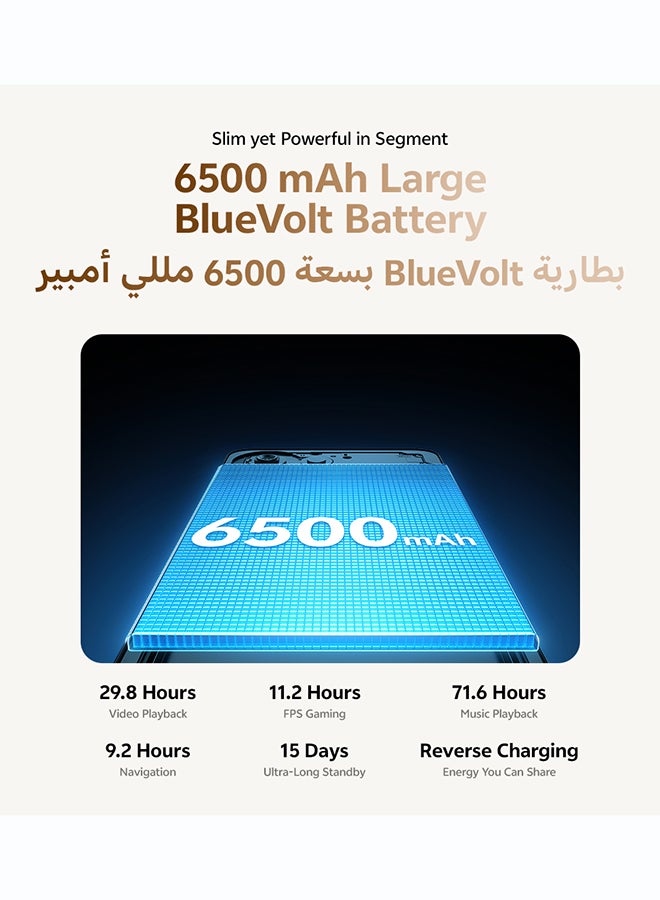 فيفو Y05 AI 4G Blue 4GB RAM 128GB With Exclusive TWS (Charger and Case Inside Phone Box)- Middle East Version - Image 3