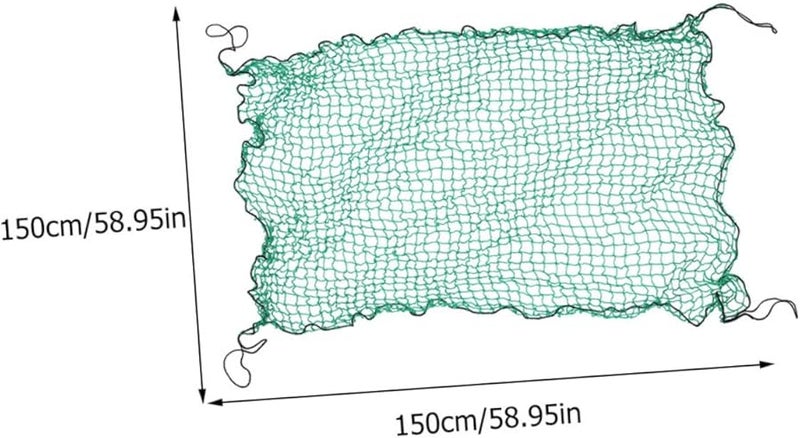شبكة حمولة ثقيلة مقاس 150 × 150 سم لشاحنة سرير مقطورة مركبة رباعية الدفع قارب معدات الأمتعة - Image 3
