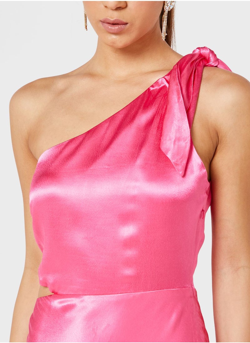 Bardot - One Shoulder Cut Out Dress - Image 1