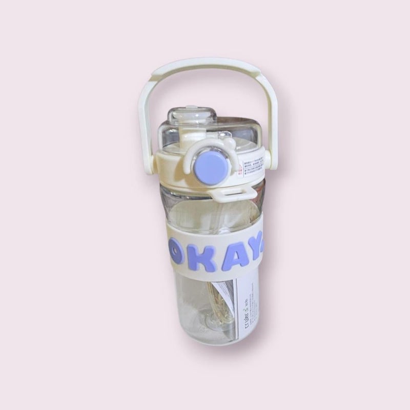 QUINTUS VLUAE Bundle - Beige Hoodie + Beige Backpack + Transparent Bottle - Image 3