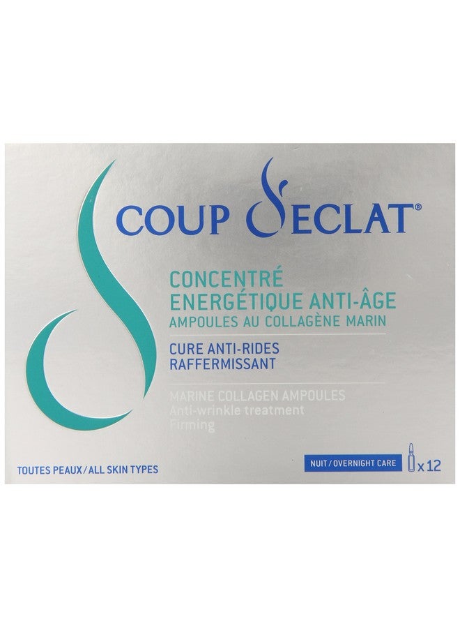Coup d'Eclat 12 Piece Marine Collagen Ampoules - Anti-Aging Skin Care, Rejuvenating Facial Serum For Fine Lines & Wrinkles, Plumping & Hydrating, 12 Ampoule Serum For Face - Image 1