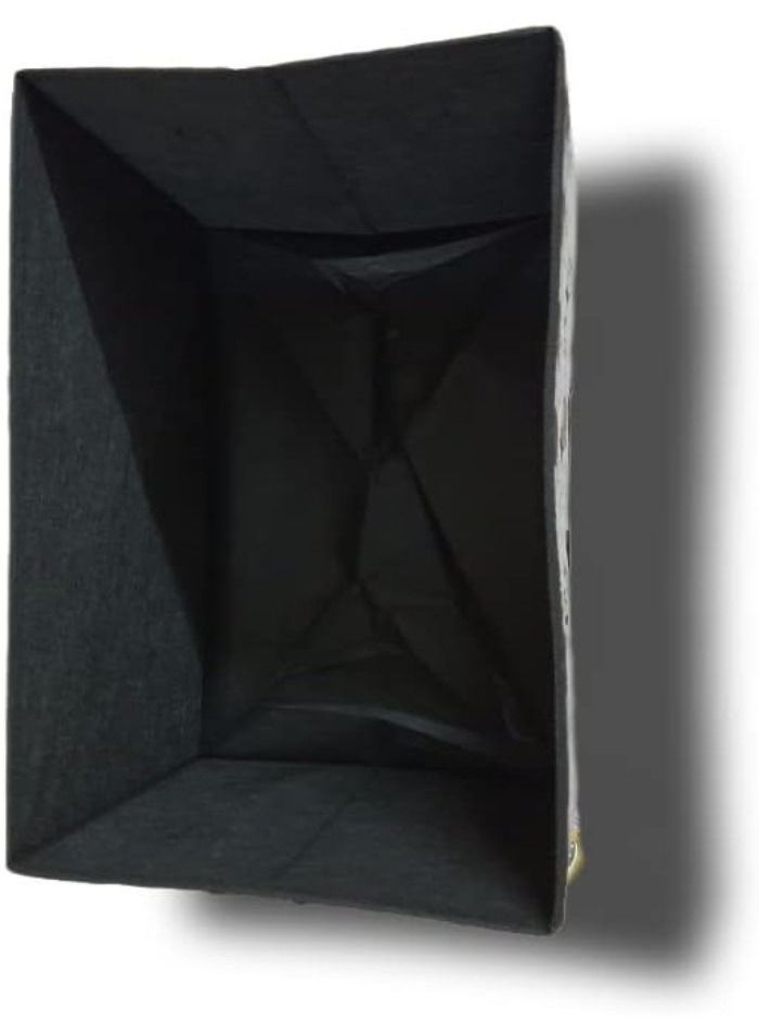 صندوق تخزين مع غطاء، مقابض للحمل، صندوق طباعة من القماش ، رائعة للألعاب والذكريات وخزانة للمكتب وغرفة النوم - Image 2