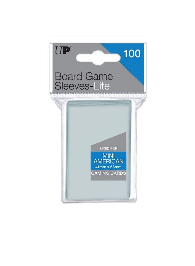Ultra Pro Mini American Lite Board Game Sleeves (100Ct) For 41Mm X 63Mm Cards Card Sleeves For Board Games And Trading Card Games With Thin Profile For Easy Shuffling  - Image 1