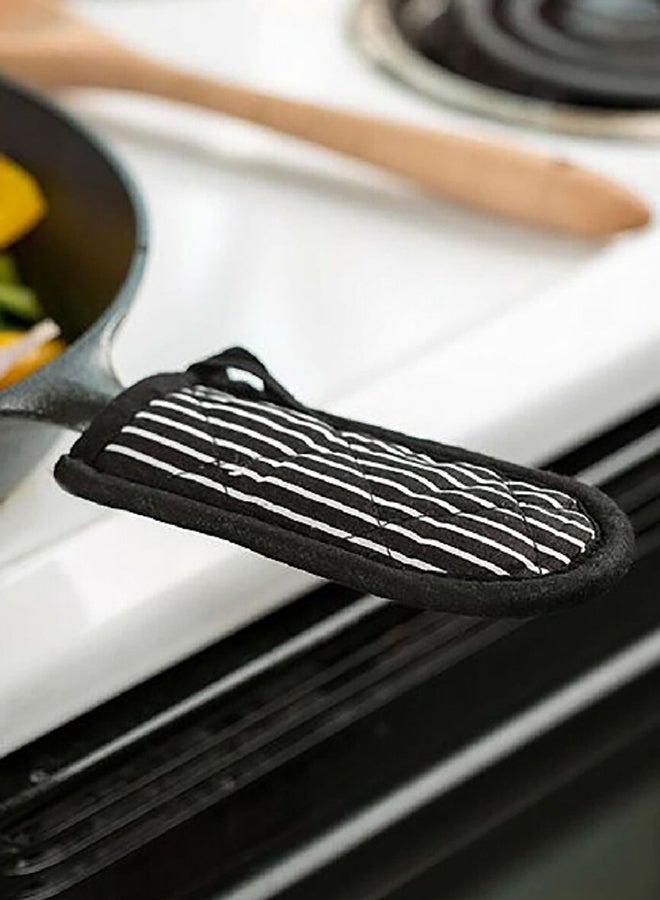 طقم حامل بمقبض ساخن مبطن بالسيليكون بنمط مخطط مكون من قطعتين متعدد الألوان 1 × 3 × 7 بوصة 2HH2 - Image 3