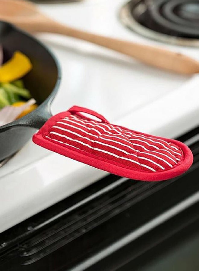 طقم حامل بمقبض ساخن مبطن بالسيليكون بنمط مخطط مكون من قطعتين متعدد الألوان 1 × 3 × 7 بوصة 2HH2 - Image 4