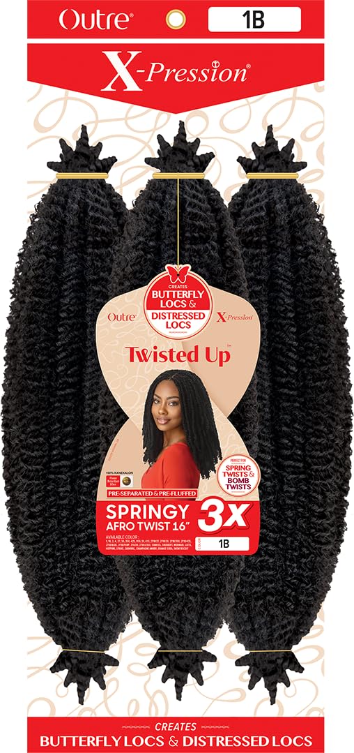 Outre X-Pression Synthetic Braid - 3X SPRINGY AFRO TWIST 16 (27)