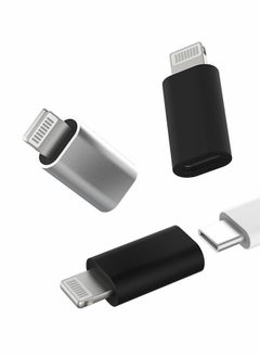 SYOSI USB-C Female to Lightning Male Adapter, PD Fast Charge Converter for iPhone, 3pcs  - Image 1