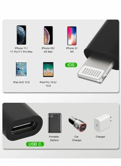 SYOSI USB-C Female to Lightning Male Adapter, PD Fast Charge Converter for iPhone, 3pcs  - Image 5