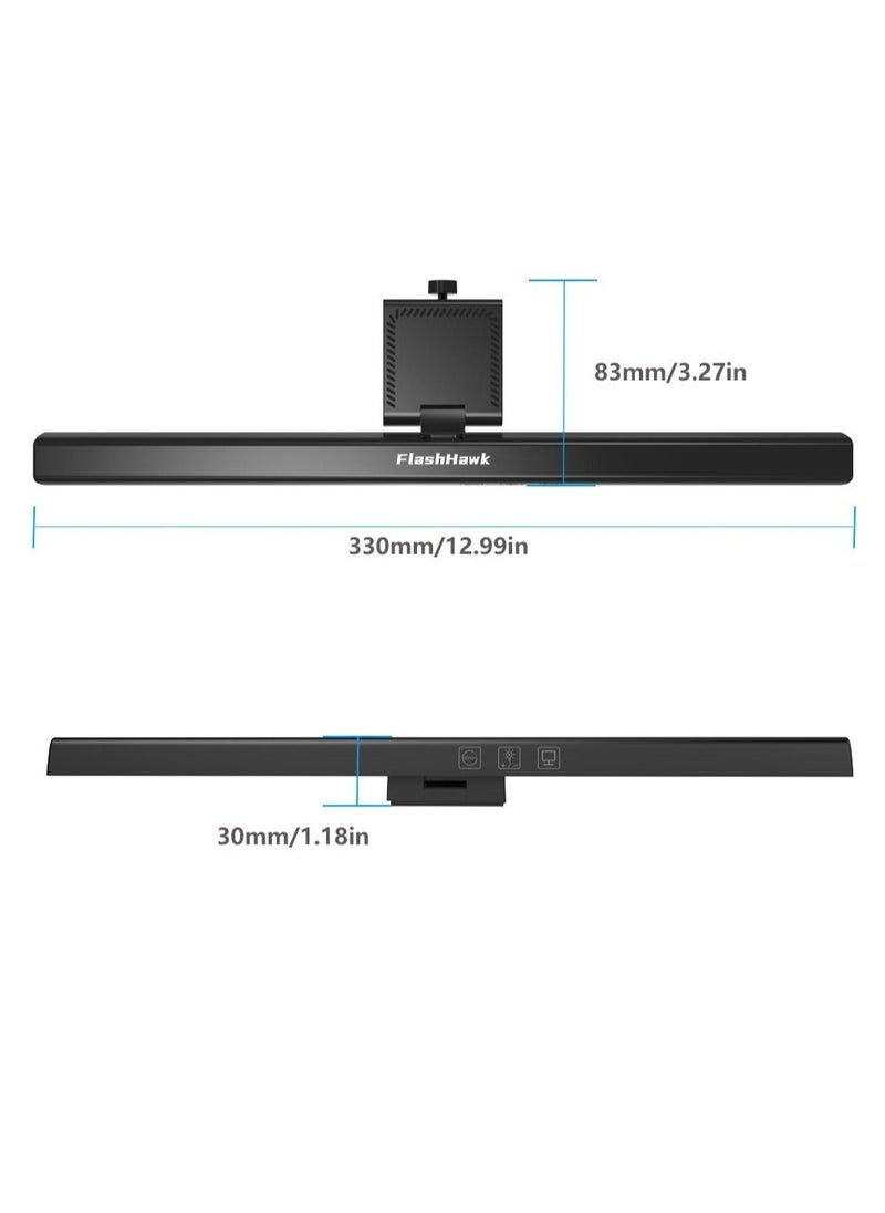 USB Powered Computer Monitor Lamp for Office/Home/Gaming/Desk with Adjustable Brightness/Color 500MM