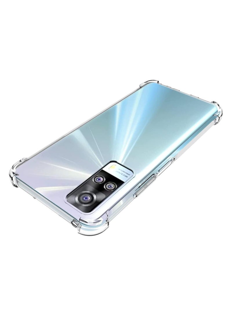 فيسوس Vivo Y51 2020 ناعمة العلبة المقاومة للصدمة المصد الشفاف الشفافة TPU الغطاء الخلفي - Image 3