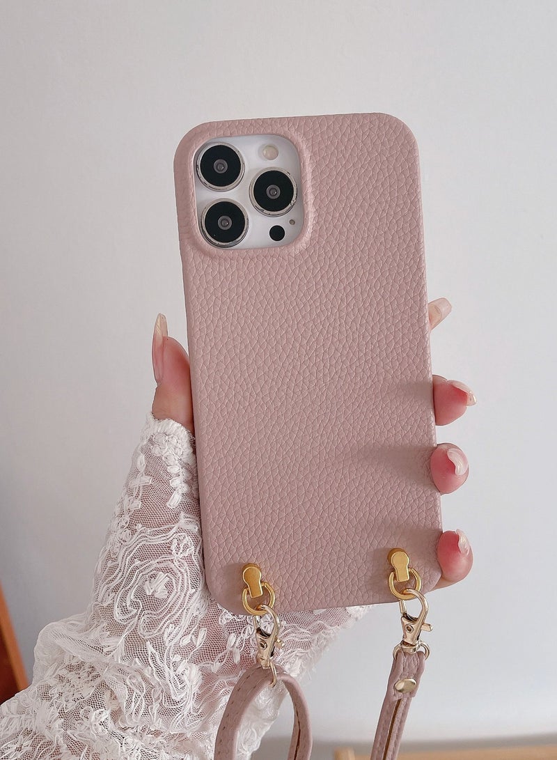 Suteni Back Cover Lychee Leather Phone Case for iPhone - Image 1