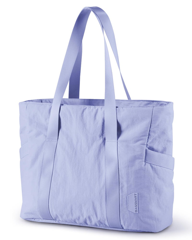 BAGSMART Tote Bag for Women with Zipper Gym Tote with Compartments Laptop Work Tote Nurse Dance Yoga Bag for Sport Travel - Image 2