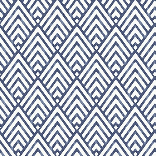 NuWallpaper NUS1701 Arrowhead Deep Peel & Stick Wallpaper, Blue - Image 1