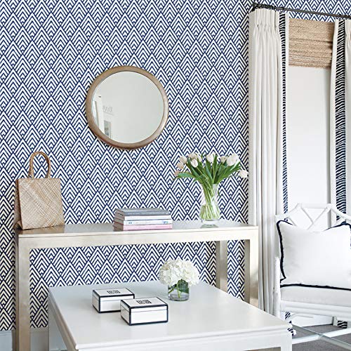 NuWallpaper NUS1701 Arrowhead Deep Peel & Stick Wallpaper, Blue - Image 5