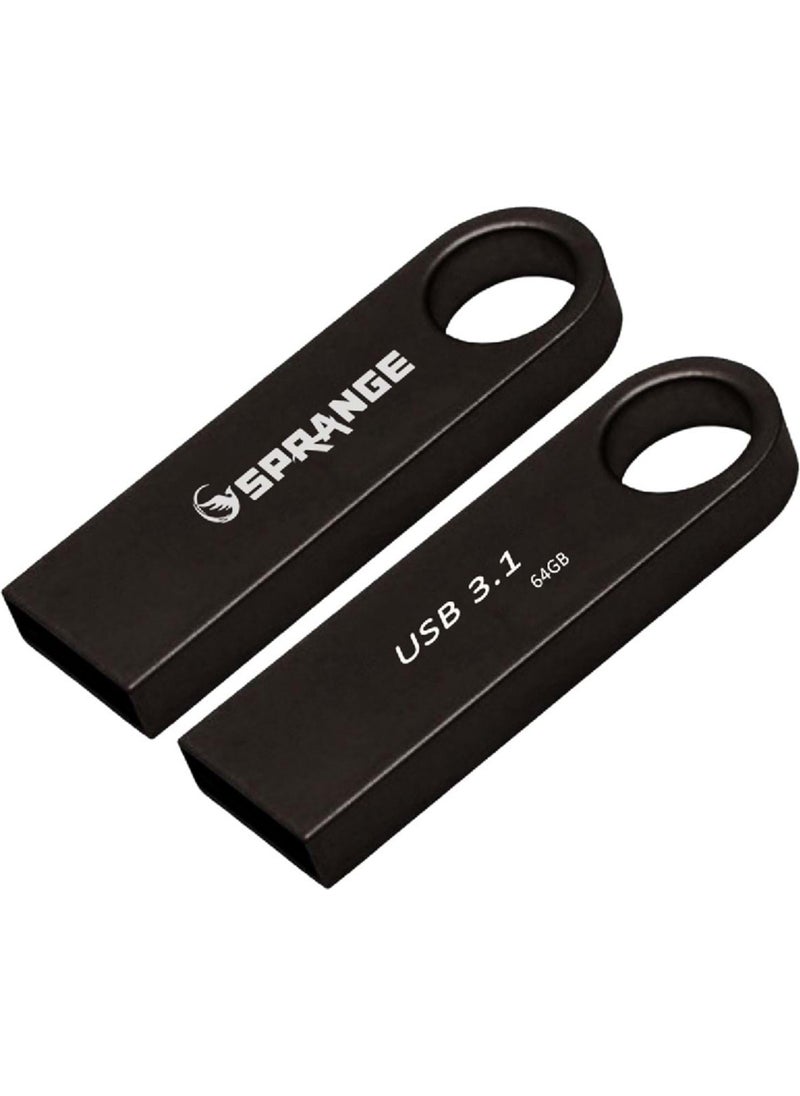 Sprange SU64 USB 3.1 Metal Case 64GB Flash Disk 
