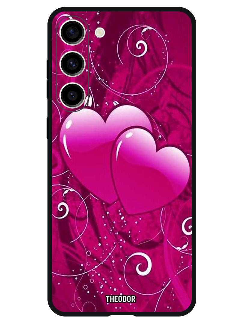 Theodor Protective Case Anti Scratch Shock Proof Bumper Cover For Samsung Galaxy S23 FE Two Heart - Image 1