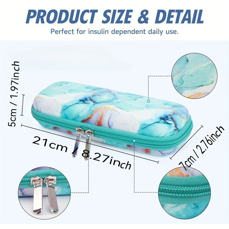 Pink Insulin Cooler Travel Case With 2 Reusable Ice Packs For Diabetic Storage - Image 4