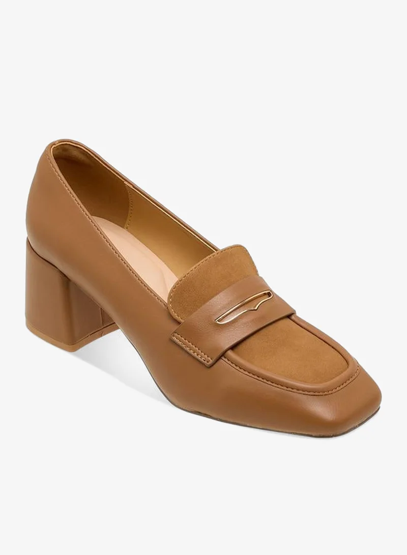 Celeste BROWN Women Block Heel Loafers for Women | Best Price UAE