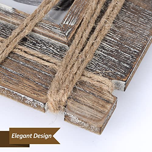 AKRILANE 8x10 Picture Frame Wood Rustic Decorative Distressed & Vintage Looking Photo Frames for Wall Mount & Table Top Display Home Decor – 8 x 10 Wedding Picture Frames – Style B - Image 4