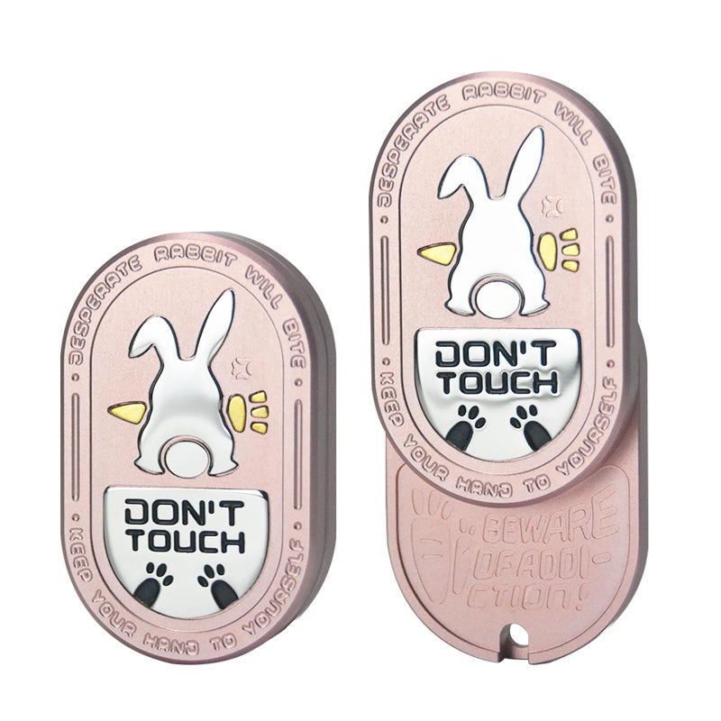 HIDEDC Desperate Rabbit Fidget Slider Aluminum Alloy Version Lightweight Portable EDC Metal Fidget Toys Adults ADHD Tools Executive Desk Toy for Keep Focus Anxiety Relief Rose Gold - Image 3