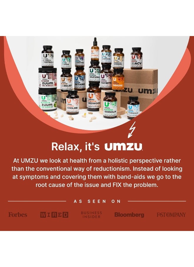 UMZU - Choline - Cognitive And Hormonal Supplement to Support Cognition, Nervous System Function, Healthy Hormonal Balance, and Metabolism - (30 Day Supply 90 Capsules) - Image 1
