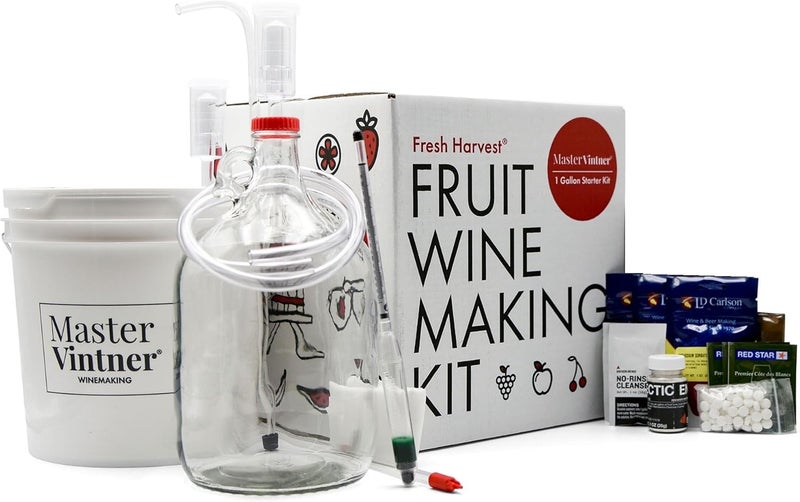 Master Vintner Fresh Harvest One Gallon Small Batch Fruit Wine Making Kit - Image 1